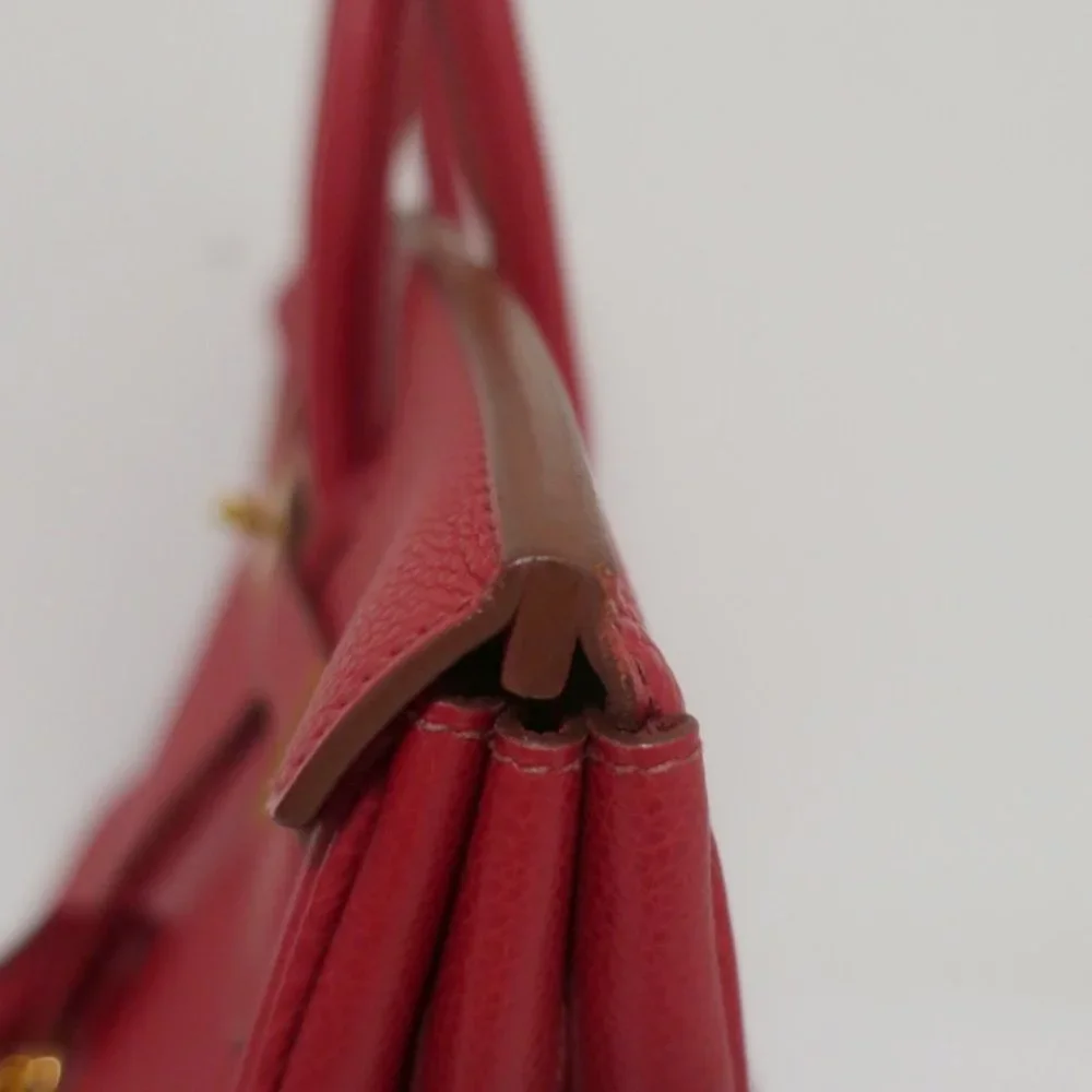 HERMES BIRKIN 35CM ROUGE GARANCE TOGO LEATHER GOLD HARDWARE 2008 - Picture 7 of 14